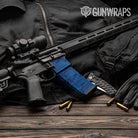 AR-15 Mag & Mag Well Sharp Elite Blue Gun Skin Vinyl Wrap