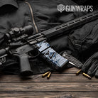 AR-15 Mag & Mag Well Sharp Navy Gun Skin Vinyl Wrap