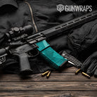 AR-15 Mag & Mag Well Shattered Elite Tiffany Blue Gun Skin Vinyl Wrap