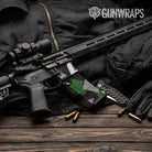 AR-15 Mag & Mag Well Shattered Green Tiger Gun Skin Vinyl Wrap