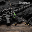 AR-15 Mag & Mag Well Shattered Metro Green Gun Skin Vinyl Wrap