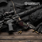 AR-15 Mag & Mag Well Shattered Militant Blood Gun Skin Vinyl Wrap