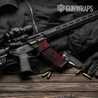 AR-15 Mag & Mag Well Shattered Vampire Red Gun Skin Vinyl Wrap