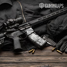 AR-15 Mag & Mag Well Substrate Snow Stalker Gun Skin Vinyl Wrap