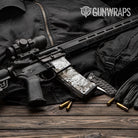 AR-15 Mag & Mag Well Substrate Snowfall Gun Skin Vinyl Wrap