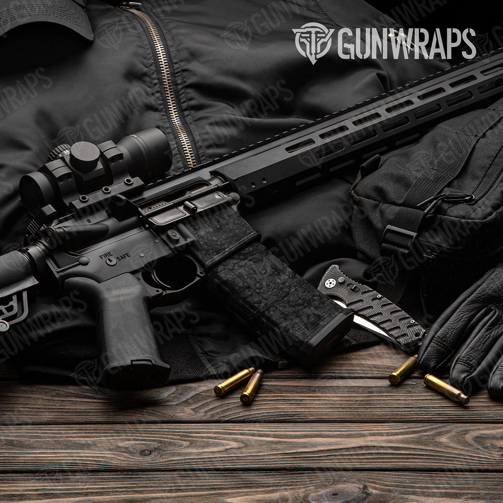 AR-15 Mag & Mag Well Toadaflage Black Gun Skin Vinyl Wrap