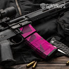 AR-15 Mag & Mag Well Trigon Elite Magenta Gun Skin Vinyl Wrap