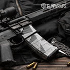 AR-15 Mag & Mag Well Trigon Elite White Gun Skin Vinyl Wrap