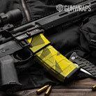 AR-15 Mag & Mag Well Trigon Elite Yellow Gun Skin Vinyl Wrap