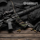 AR-15 Mag & Mag Well Vietnam Tiger Stripe Woodland Gun Skin Vinyl Wrap