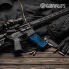 AR-15 Mag Bandana Blue And Black Gun Skin Vinyl Wrap