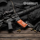 AR-15 Mag Bandana Orange And White Gun Skin Vinyl Wrap