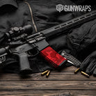 AR-15 Mag Classic Elite Red Gun Skin Vinyl Wrap