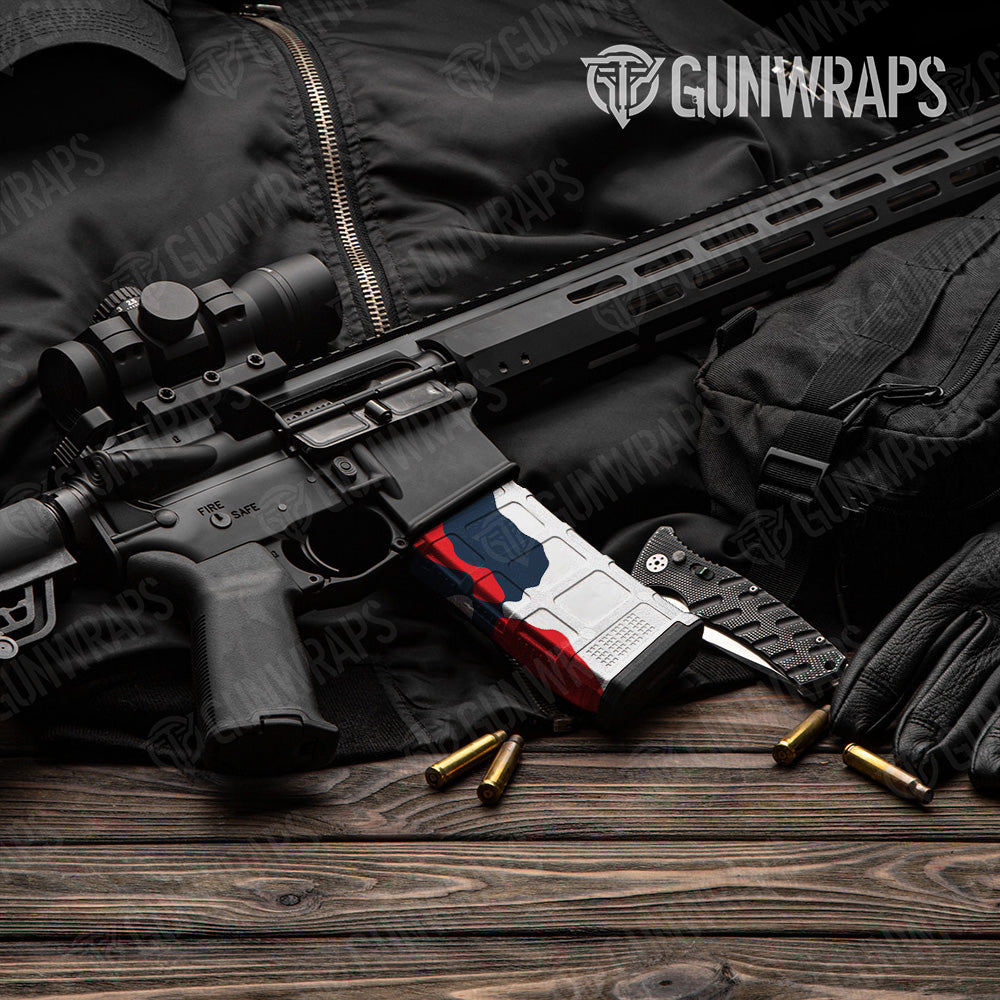 AR-15 Mag Cumulus America Gun Skin Vinyl Wrap