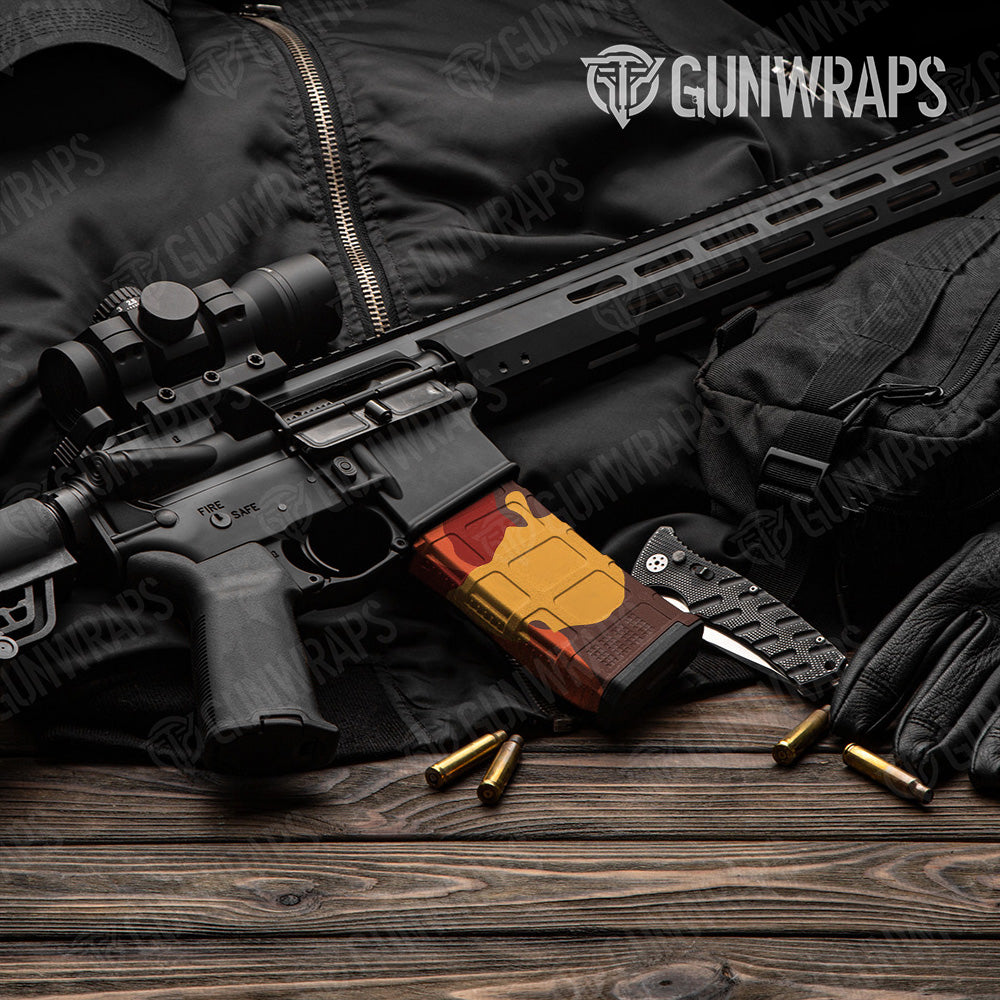 AR-15 Mag Cumulus Autumn Gun Skin Vinyl Wrap