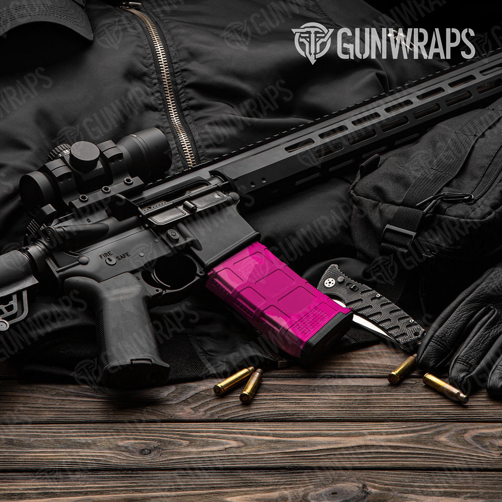 AR-15 Mag Cumulus Elite Magenta Gun Skin Vinyl Wrap