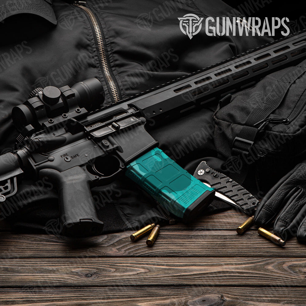AR-15 Mag Cumulus Elite Tiffany Blue Gun Skin Vinyl Wrap