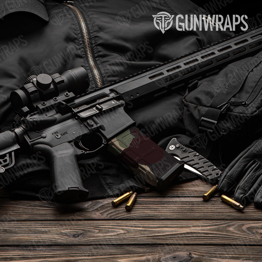 AR-15 Mag Cumulus Militant Blood Gun Skin Vinyl Wrap