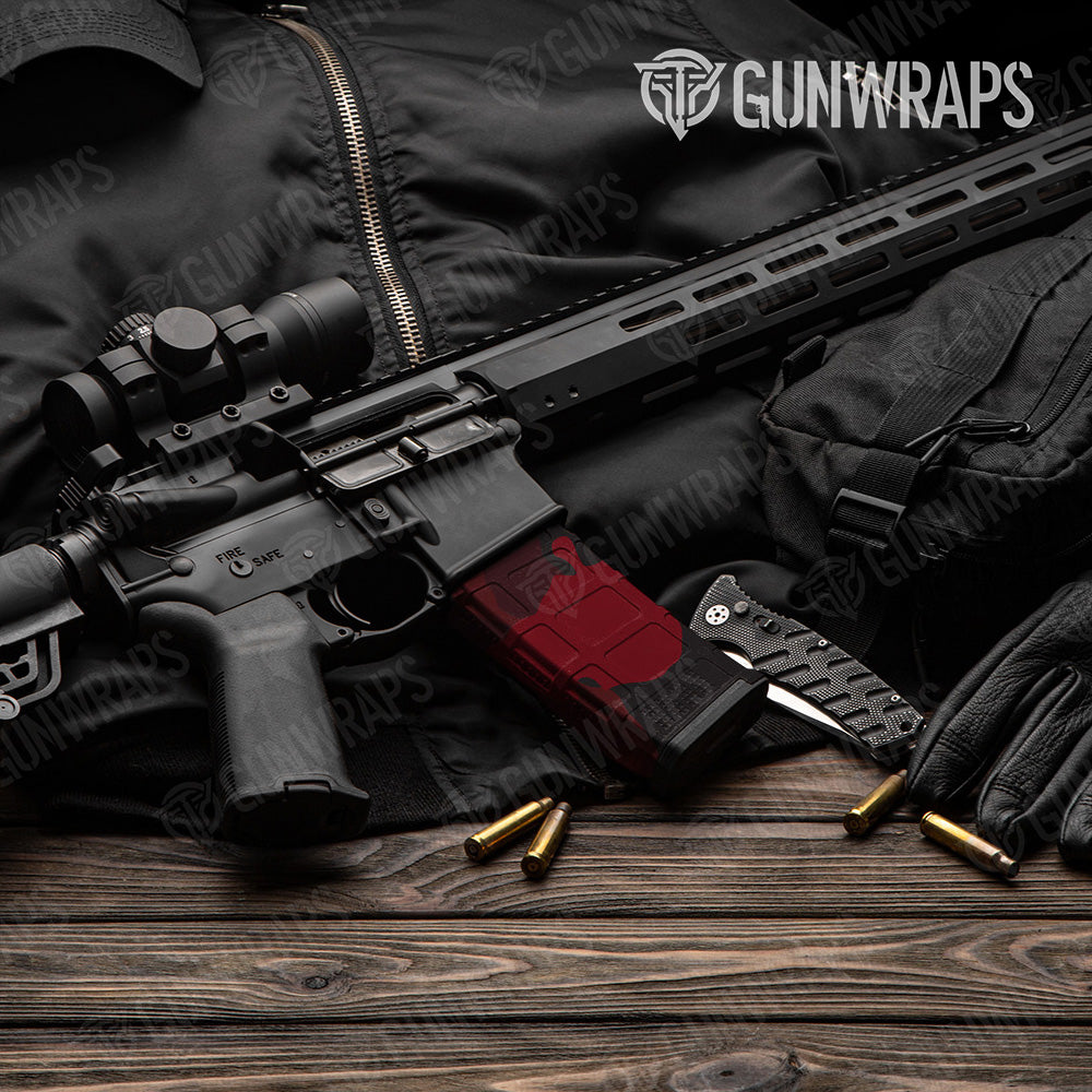 AR-15 Mag Cumulus Vampire Red Gun Skin Vinyl Wrap