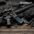 AR-15 Mag Damascus Blue Gun Skin Vinyl Wrap