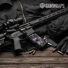 AR-15 Mag Digital Urban Purple Gun Skin Vinyl Wrap