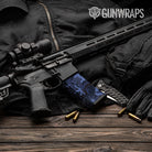 AR-15 Mag Erratic Blue Midnight Gun Skin Vinyl Wrap