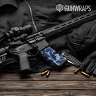 AR-15 Mag Erratic Blue Urban Night Gun Skin Vinyl Wrap