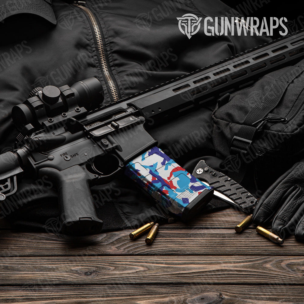 AR-15 Mag Erratic M Series Gun Skin Vinyl Wrap