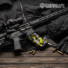 AR-15 Mag Erratic Yellow Tiger Gun Skin Vinyl Wrap