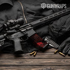 AR-15 Mag Galaxy Red Gun Skin Vinyl Wrap