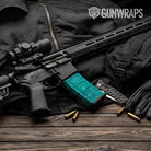 AR 15 Mag Hex DNA Elite Tiffany Blue Gun Skin Vinyl Wrap