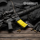 AR 15 Mag Hex DNA Elite Yellow Gun Skin Vinyl Wrap