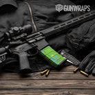 AR 15 Mag Hex DNA Magenta Lime Gun Skin Vinyl Wrap