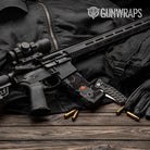 AR 15 Mag Hex DNA Orange Gun Skin Vinyl Wrap