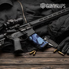 AR-15 Mag Ragged Blue Urban Night Gun Skin Vinyl Wrap