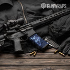AR-15 Mag Sharp Blue Urban Night Gun Skin Vinyl Wrap