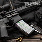 AR-15 Mag Shattered Laser Elite White Retro Gun Skin Vinyl Wrap