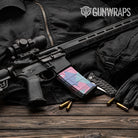 AR-15 Mag Shattered Cotton Candy Gun Skin Vinyl Wrap