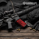 AR-15 Mag Shattered Elite Red Gun Skin Vinyl Wrap