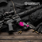 AR-15 Mag Shattered Magenta Tiger Gun Skin Vinyl Wrap