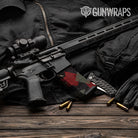AR-15 Mag Shattered Militant Red Gun Skin Vinyl Wrap