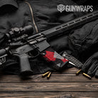 AR-15 Mag Shattered Red Tiger Gun Skin Vinyl Wrap