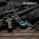 AR-15 Mag Vietnam Tiger Stripe Tiffany Blue Tiger Gun Skin Vinyl Wrap