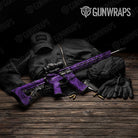 Bandana Purple And Black Gun Skin Vinyl Wrap