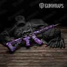 Bandana Purple And White Gun Skin Vinyl Wrap