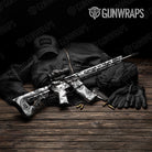 Bandana White And Black Gun Skin Vinyl Wrap