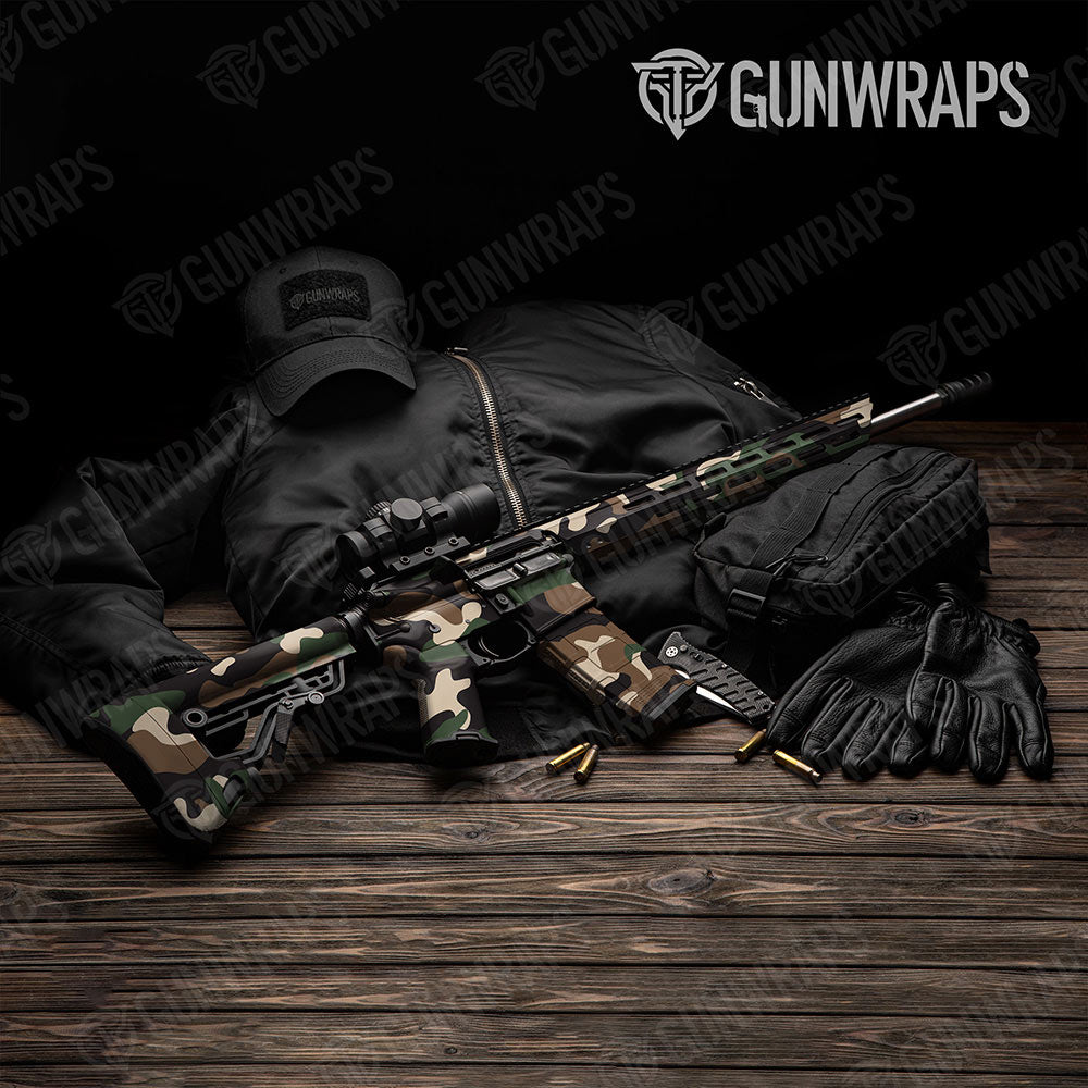 Classic Woodland Gun Skin Vinyl Wrap