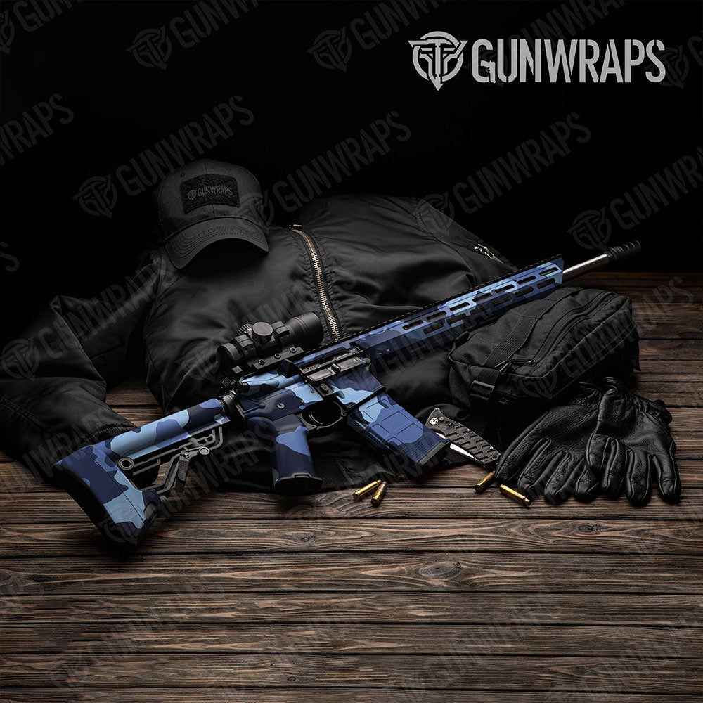 Cumulus Blue Urban Night Gun Skin Vinyl Wrap