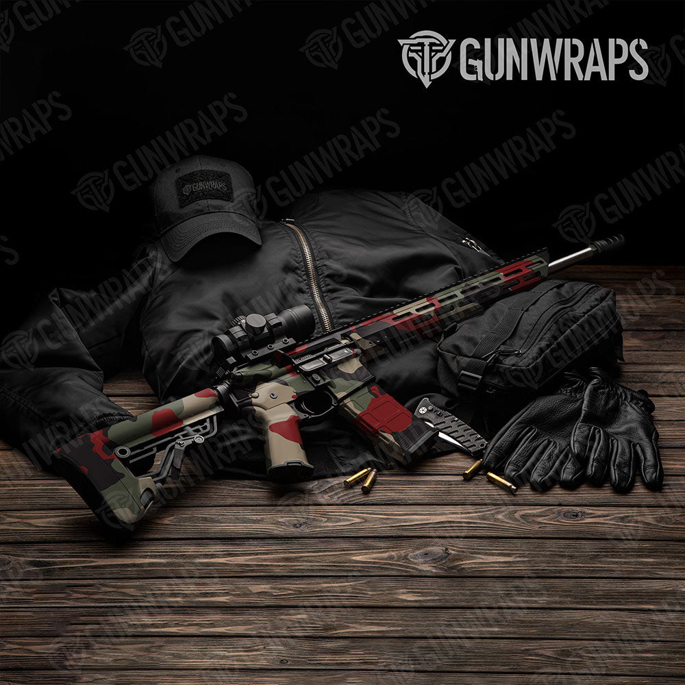 Cumulus Militant Red Gun Skin Vinyl Wrap