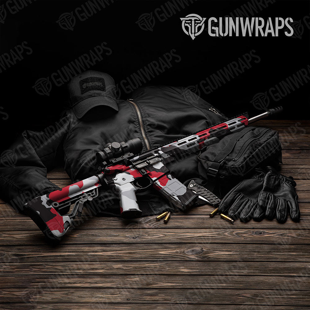 Cumulus Red Tiger Gun Skin Vinyl Wrap